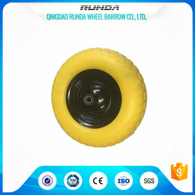 Chiny Elastic Solid PU Foam Wheel 12 mm wewnętrzna, ręcznie Dolly Wheels Diamond Pattern dostawca